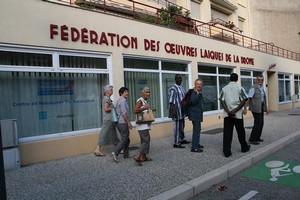 Le groupe à son arrivée à la FOL adkfol